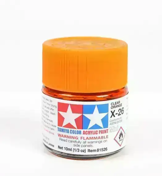 ACRYLIC MINI X-26 CLEAR ORANGE