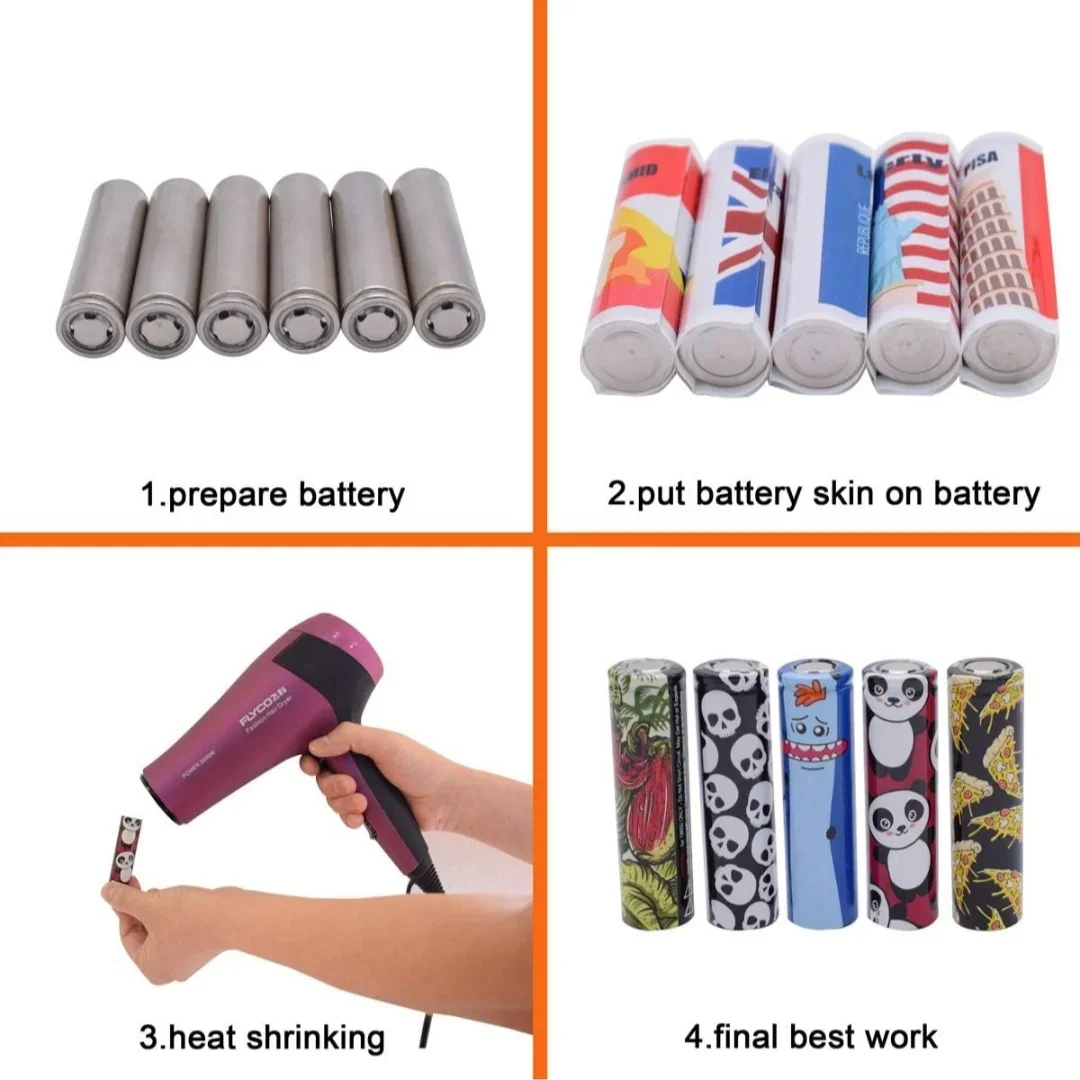 Wraps para baterias 18650 y 21700 3