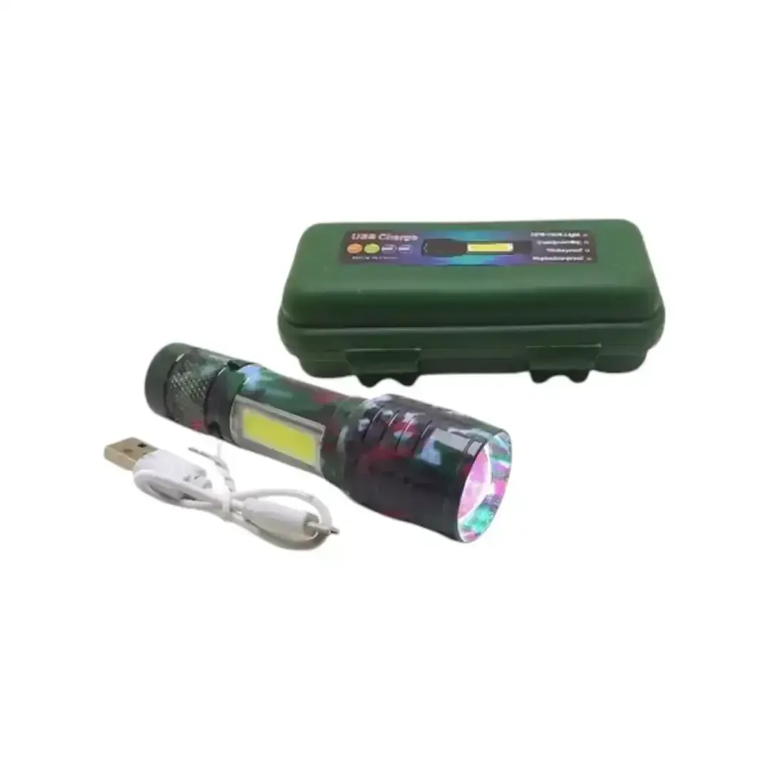 LINTERNA RECARGABLE LED CON ESTUCHE