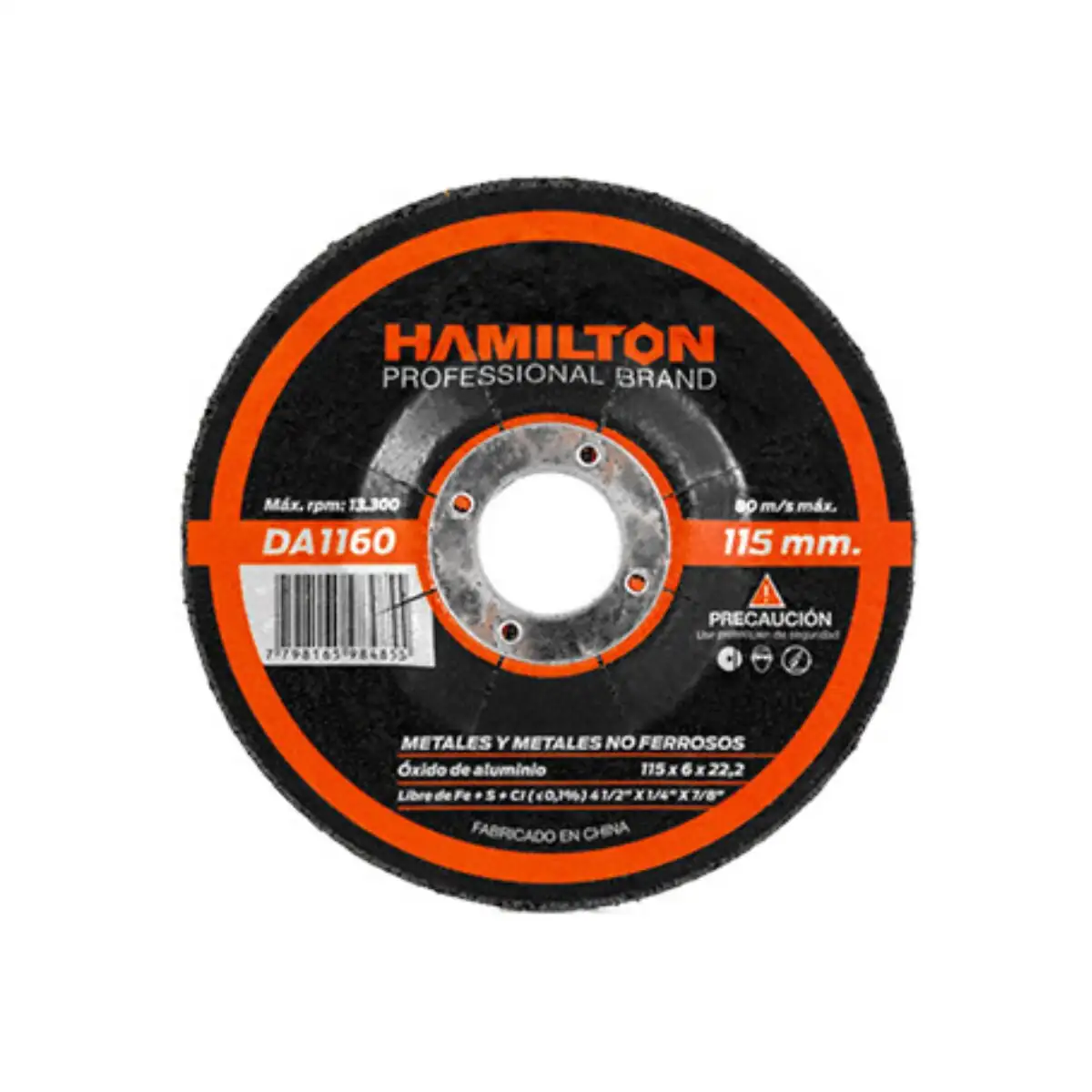 DISCO DE DESBASTE HAMILTON 115mm