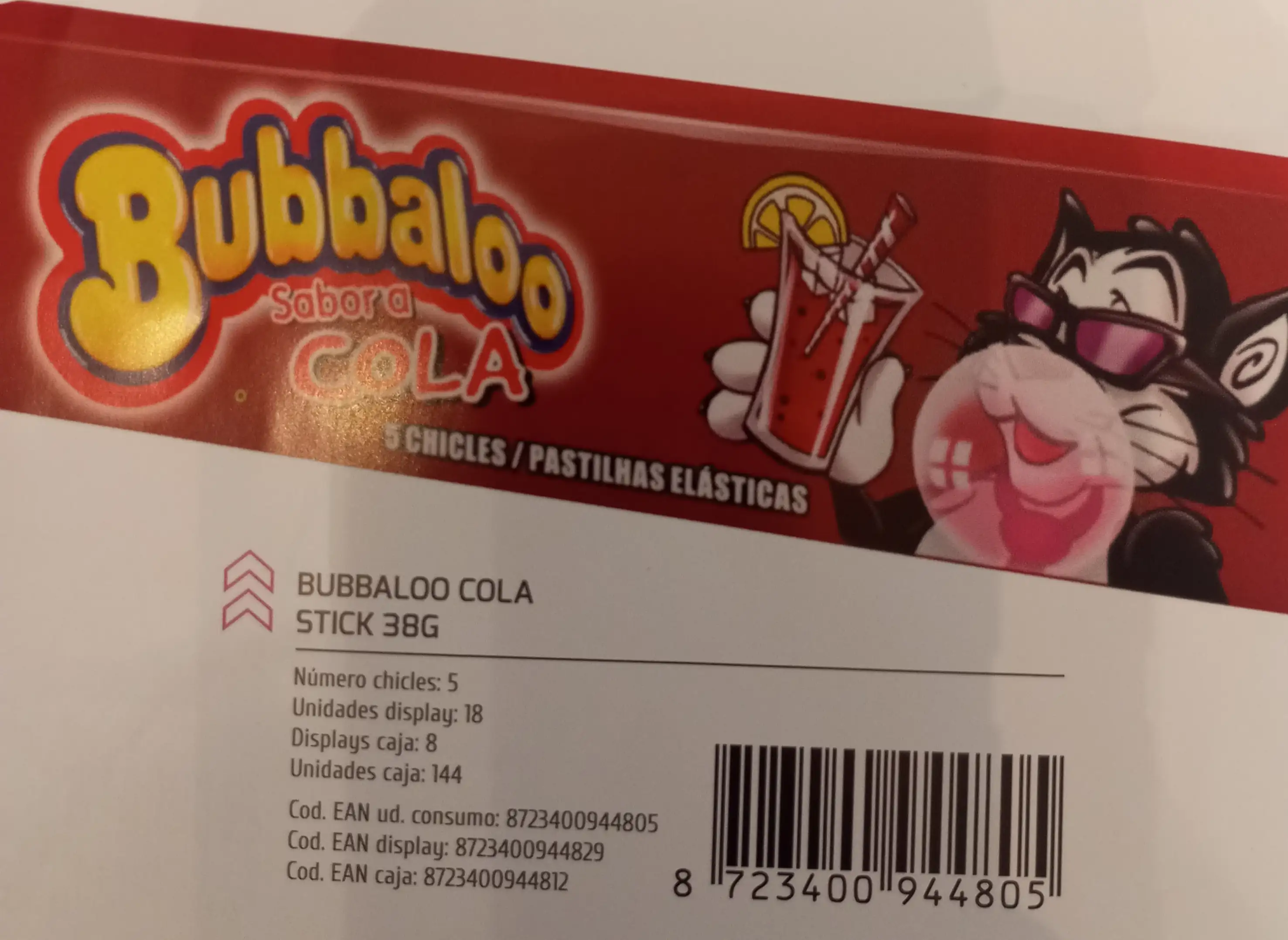 BUBBALOO COLA STICK