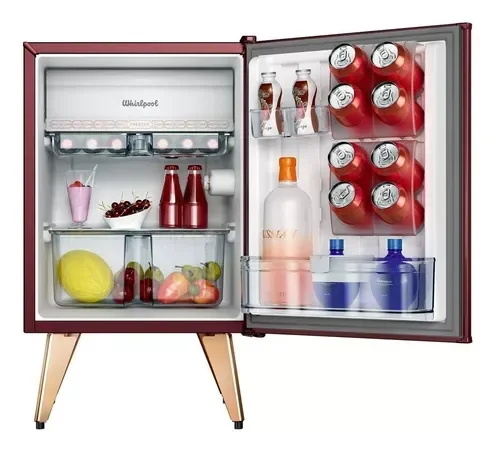 Bajo Mesada MiniBar Whirlpool Retro WRA09R4 Bordo 76Lts. 3