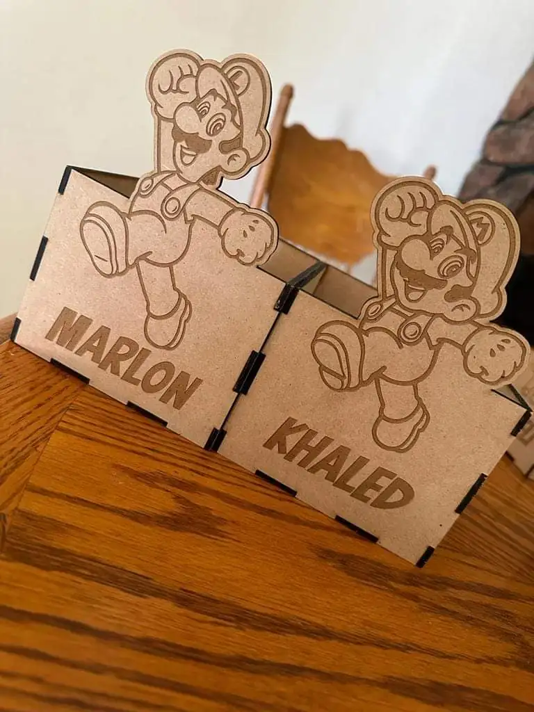 Caja para fiestas regalo sin tapa con diseño  2