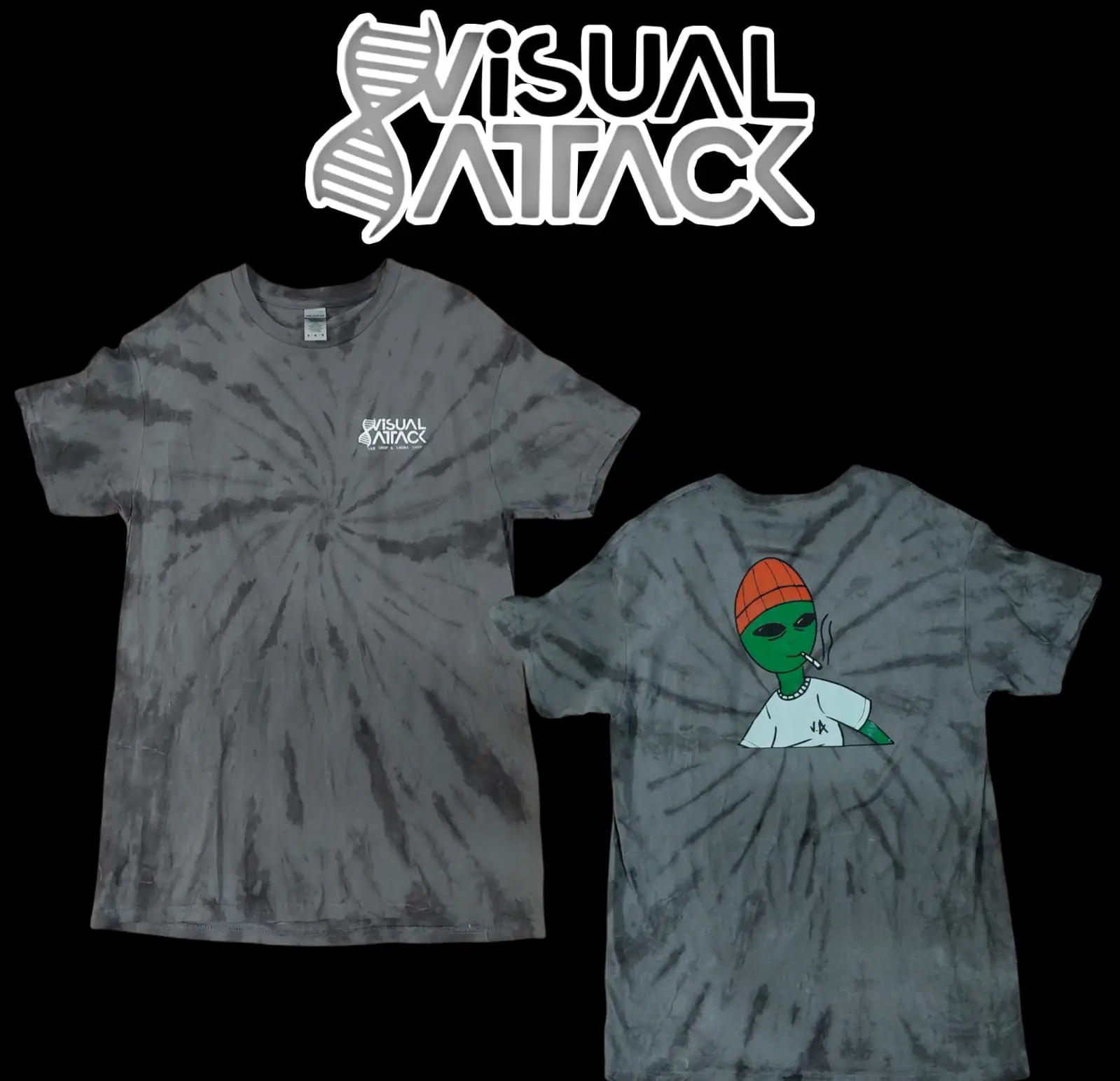 Playera Tie Dye Gris #2