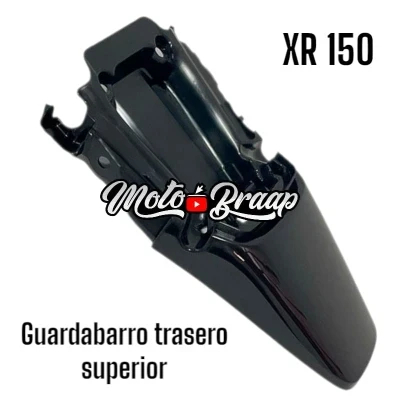 PL XR 150 L Guardabarro trasero superior negro IMGUT64 OKL