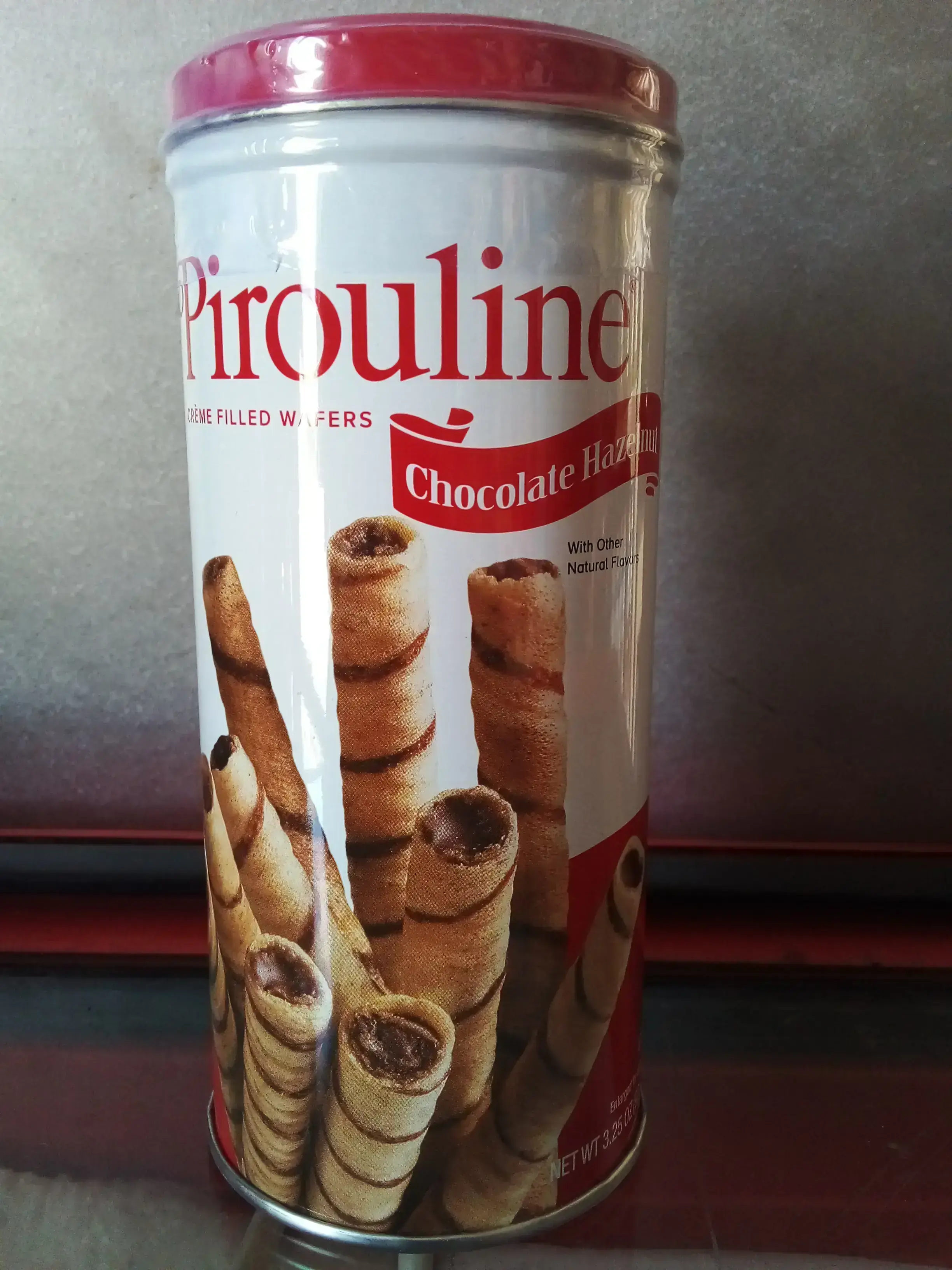 Pirouline de chocolate hazelnut de 3.25 onza