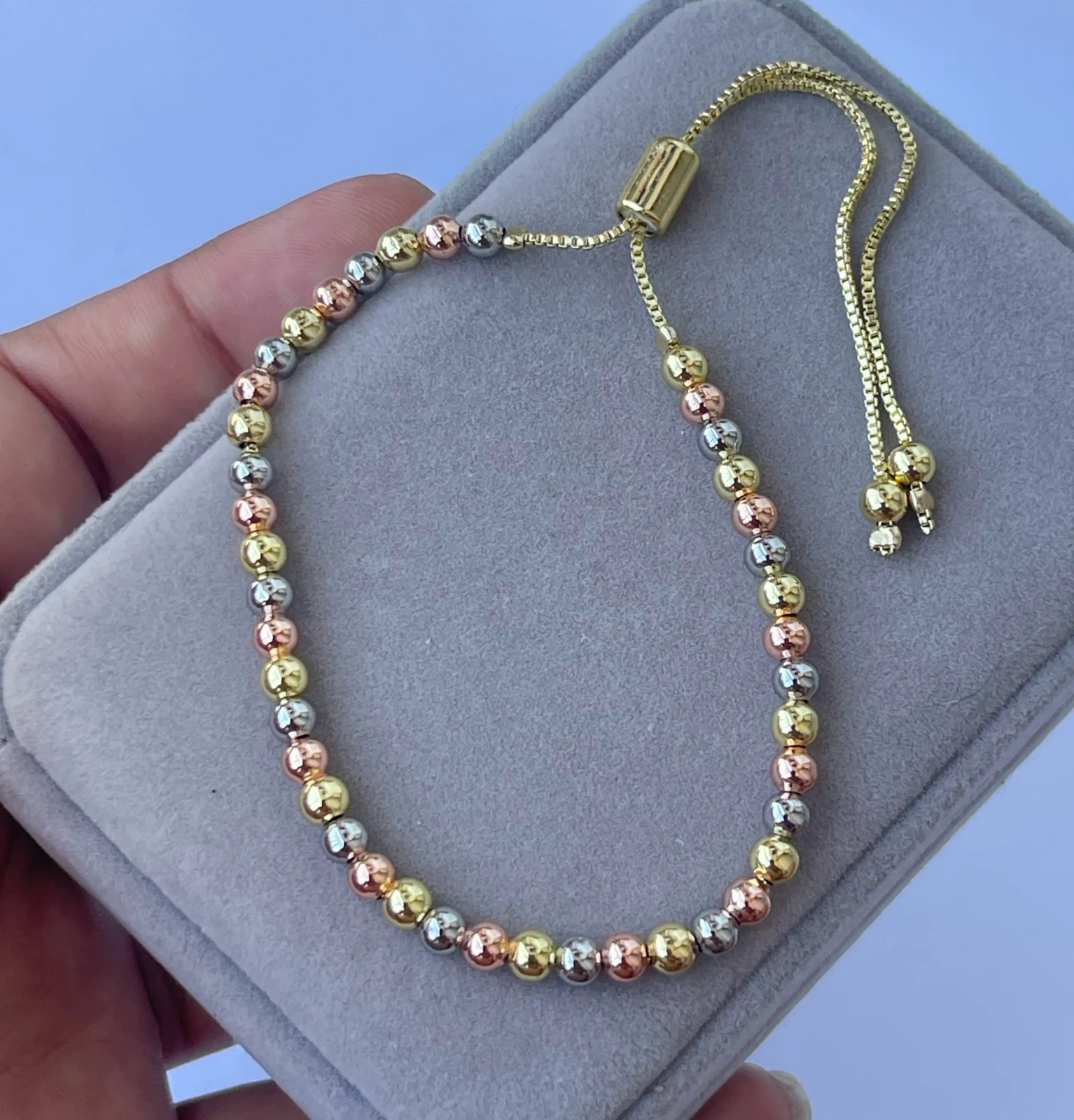 PULSERA AJUSTABLE 3 OROS 2