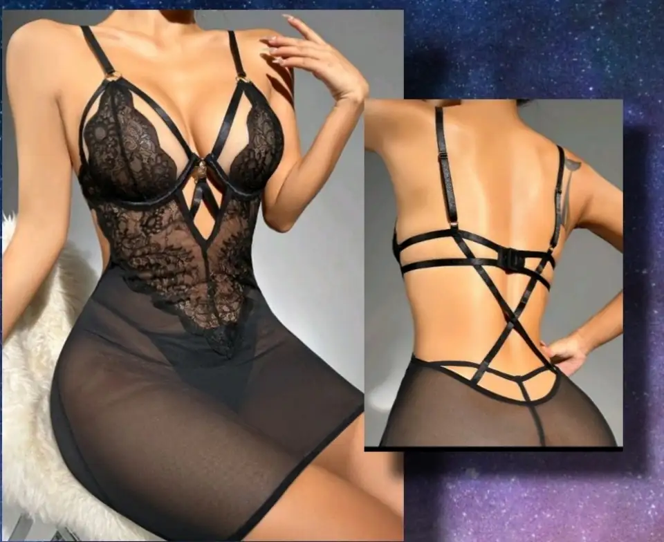 68- Vestido sexy lenceria