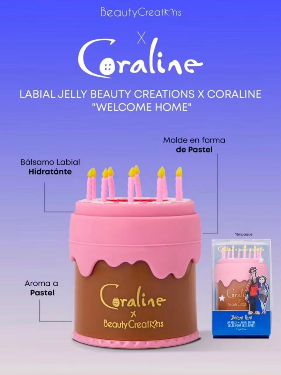 Jelly para labios Coraline xbeauty creations 2