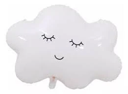 Nube sonriente blanca