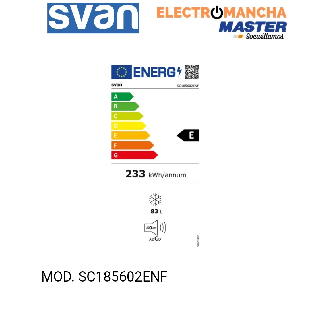 FRIGO COMBI SVAN SC185602ENF 1,86*60 BLANCO NF E 7