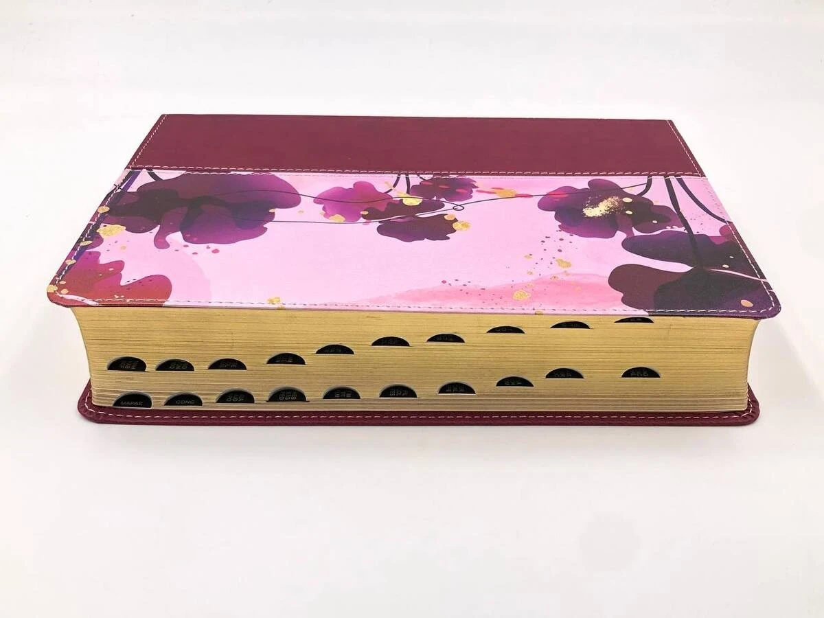 Biblia NTV edicion personal jardin morado letra grande indice 3