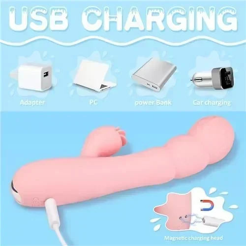 VIBRADOR FROZEN RECARGABLE 9 FUNCIONES 2 MOTORES 3