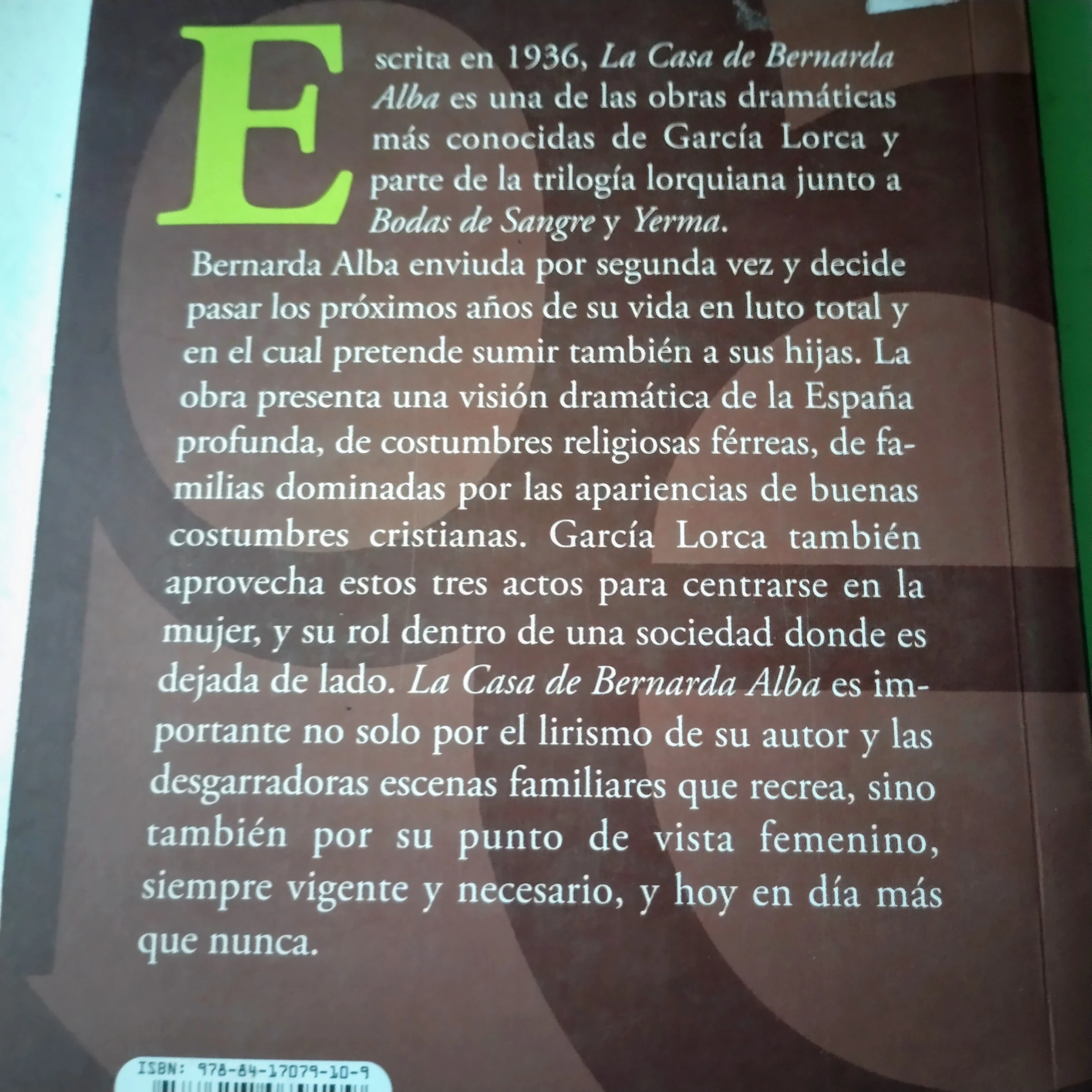 La casa de Bernarda Alba, Federico García Lorca, nuevo 2