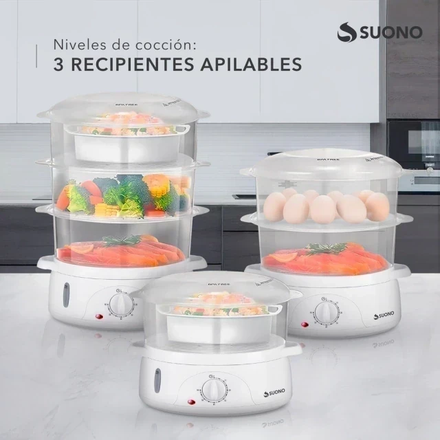 VAPORERA SUONO 800W 3 NIVELES