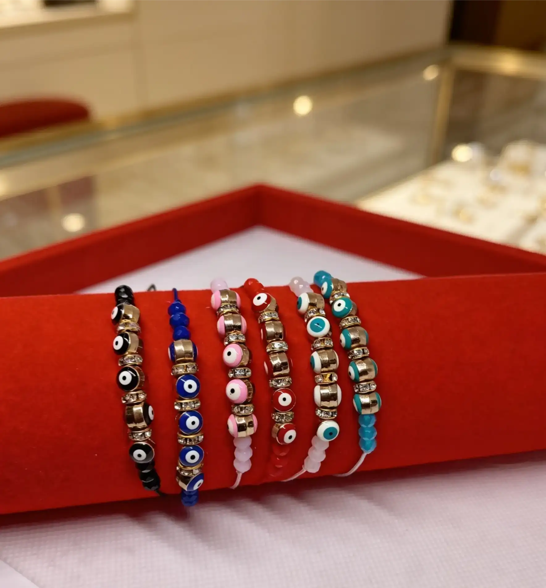 Pulseras de ojo turco colores