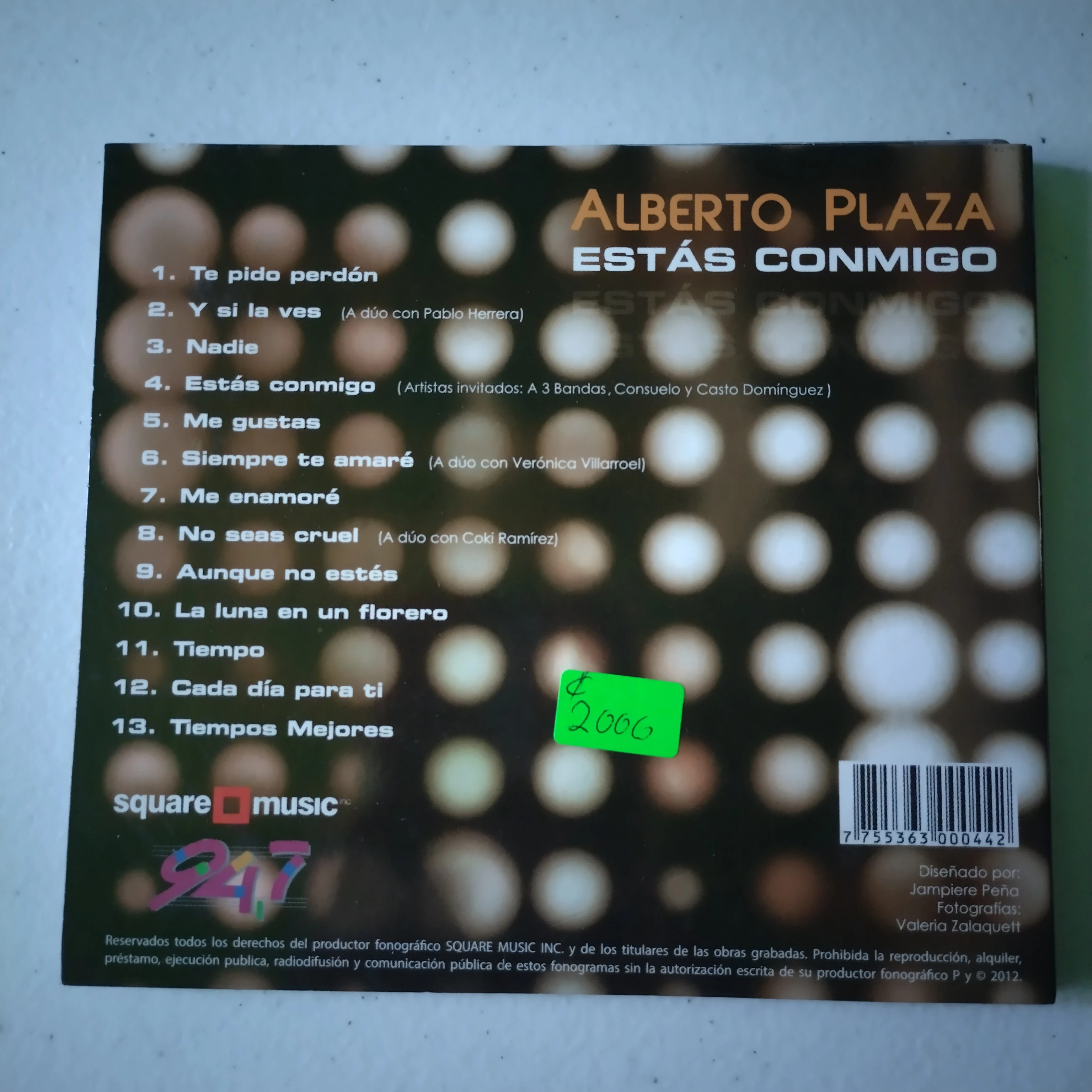 Alberto Plaza, Estás conmigo, usado 2