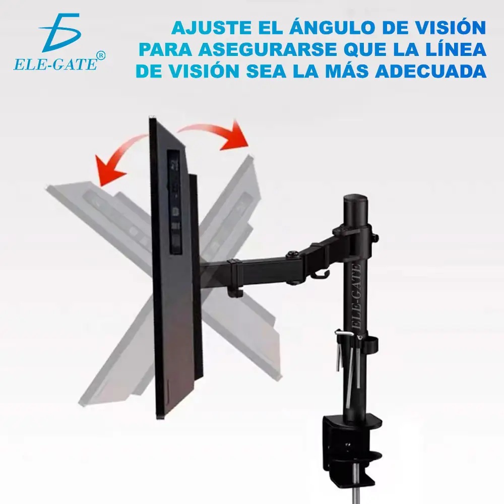 Soporte De Mesa Para Monitor Tv Doble 13 A 27 Pulgadas  4