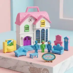 Casa con accesorios