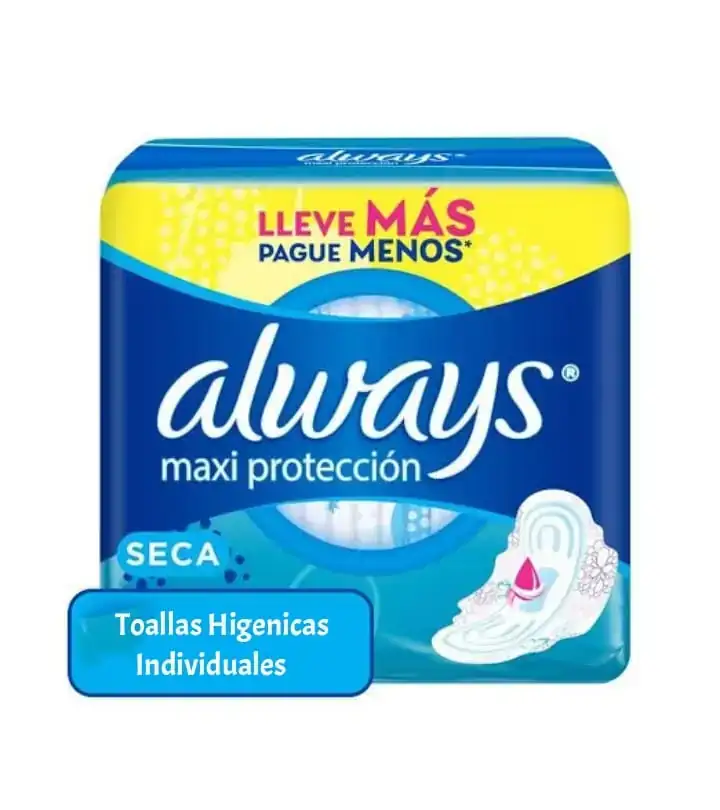 Toallas Higenicas Always Seca