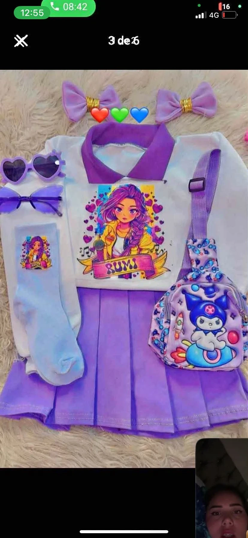 Conjunto para niña guerreras kpop 5