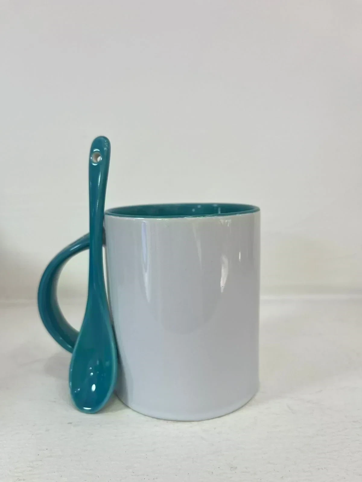 Mug Fondo Color Cuchara 11 Onz 10