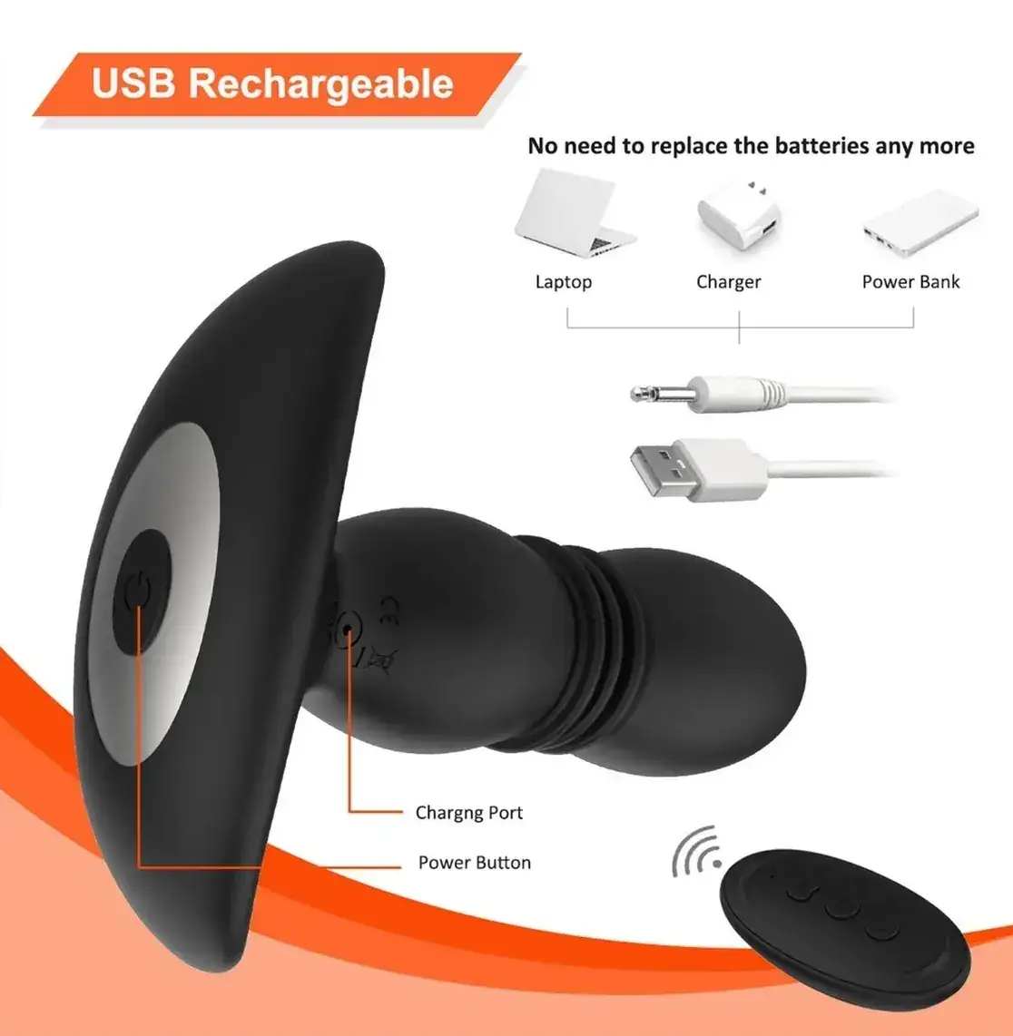 Plug Anal Masajeador De Silicona 4