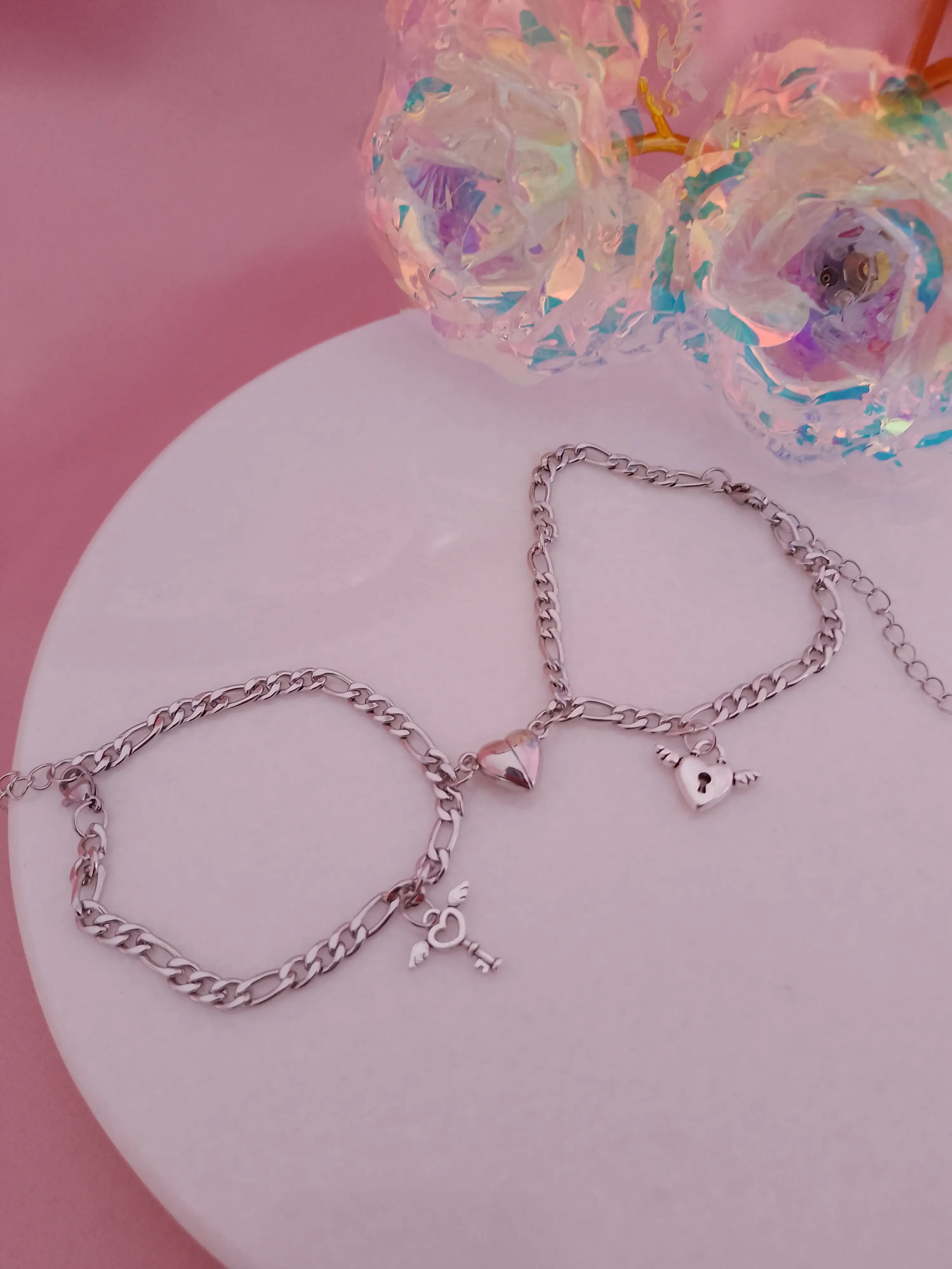 Duo pulsera llave y candado ✨ 2