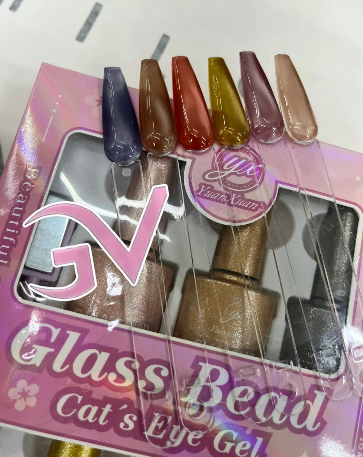 gamma B glass bead  6 colores mas iman 