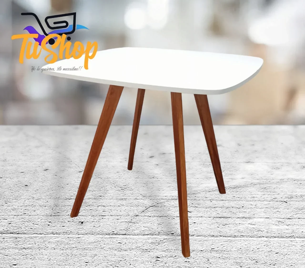 Mesa Comedor Nordico Cuadrado 80 x 80 cm