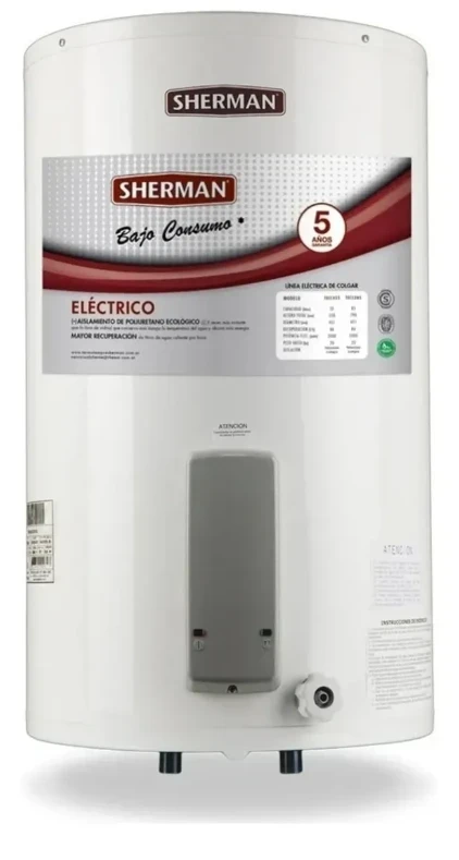 TERMOTANQUE ELECTRICO SHERMAN 55LTS C/INFERIOR
