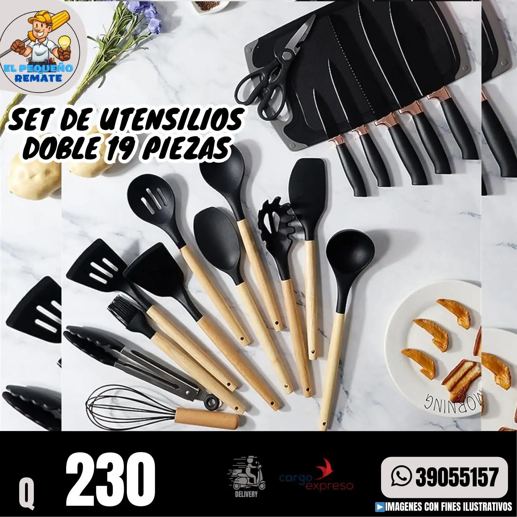 SET DE UTENSILIOS DOBLE 19 PIEZAS 2