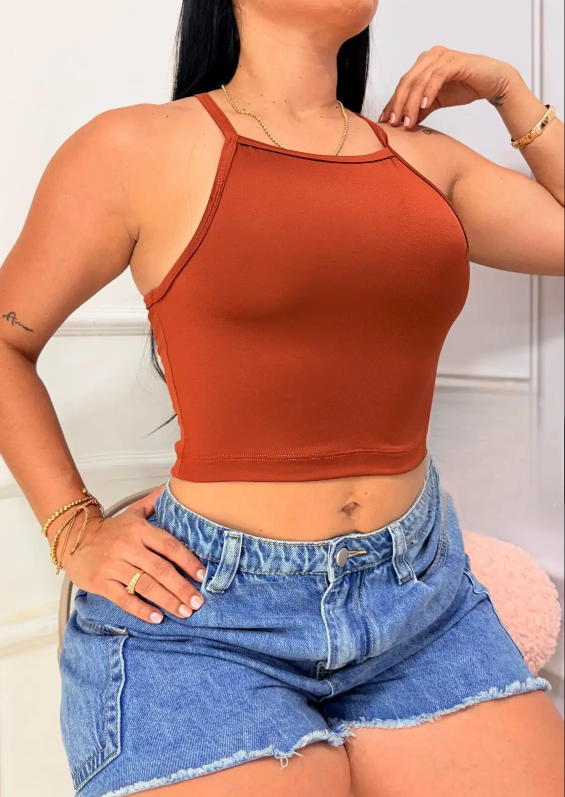 😍❤️ Hermosa blusa básica de tiras 🌈😍🛍️  4