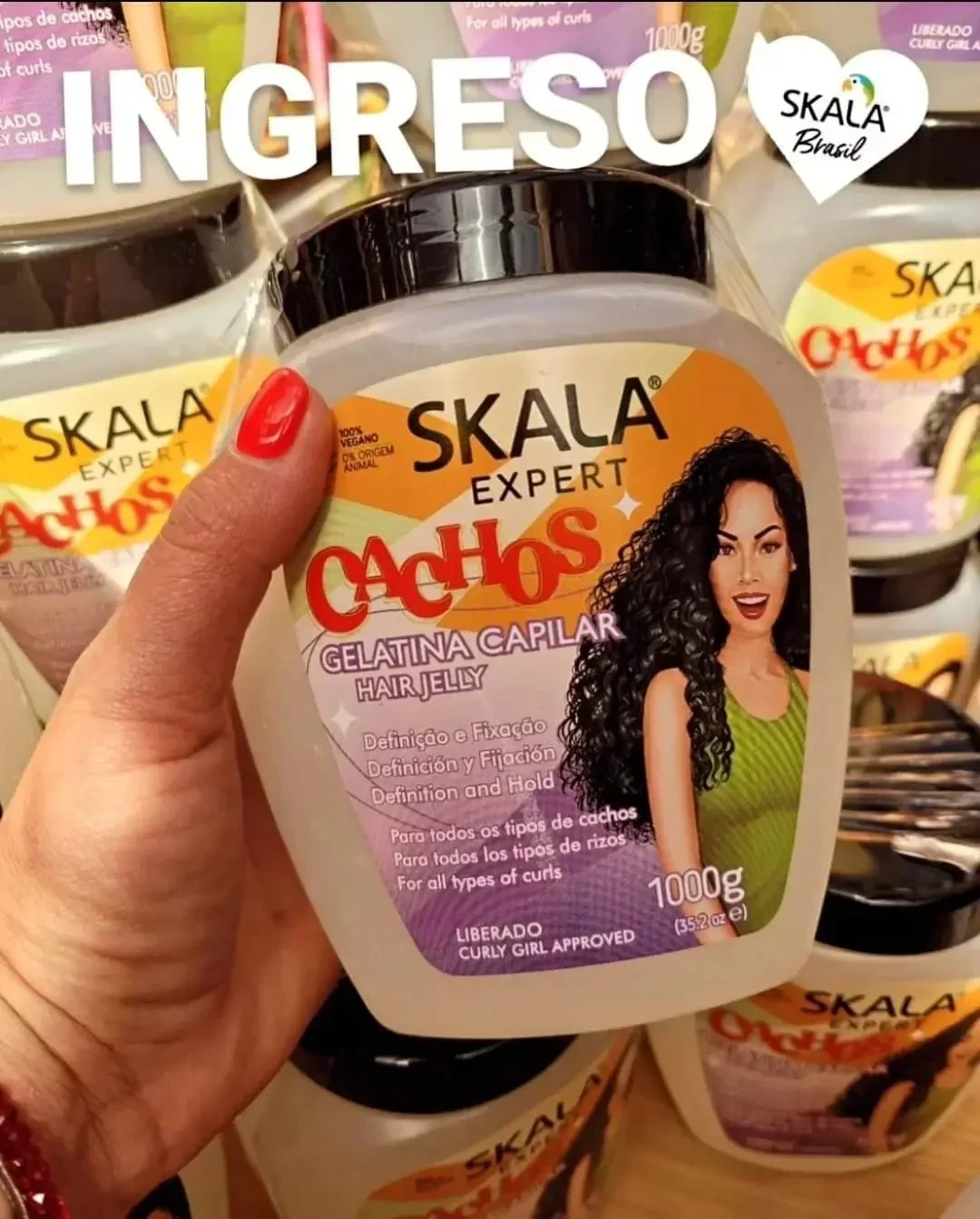 skala gelatina cachos