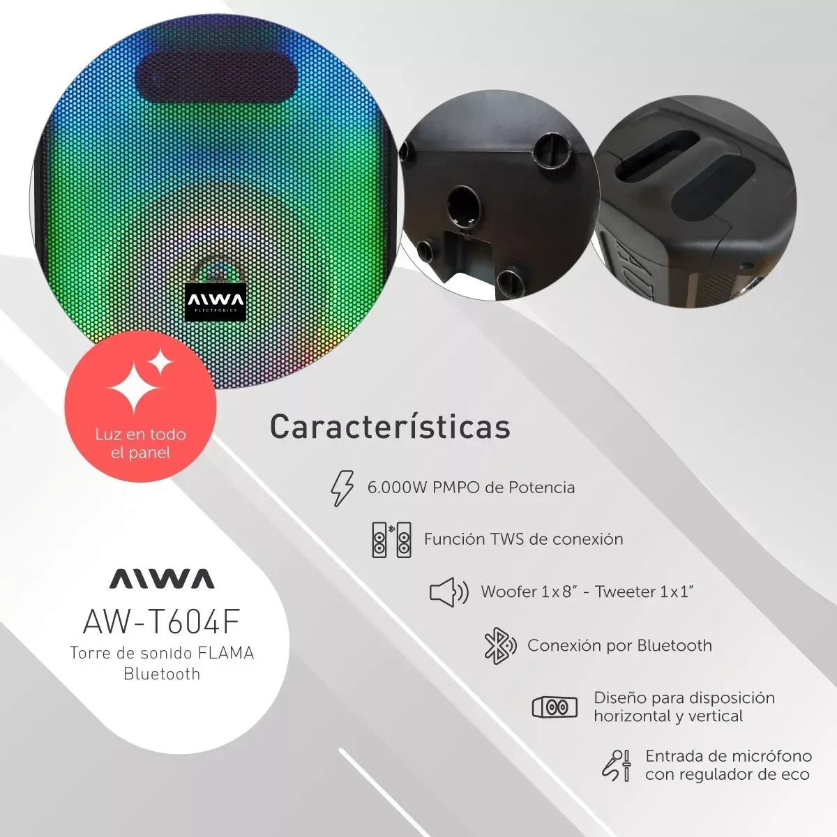 PARLANTE AIWA T-604F 3