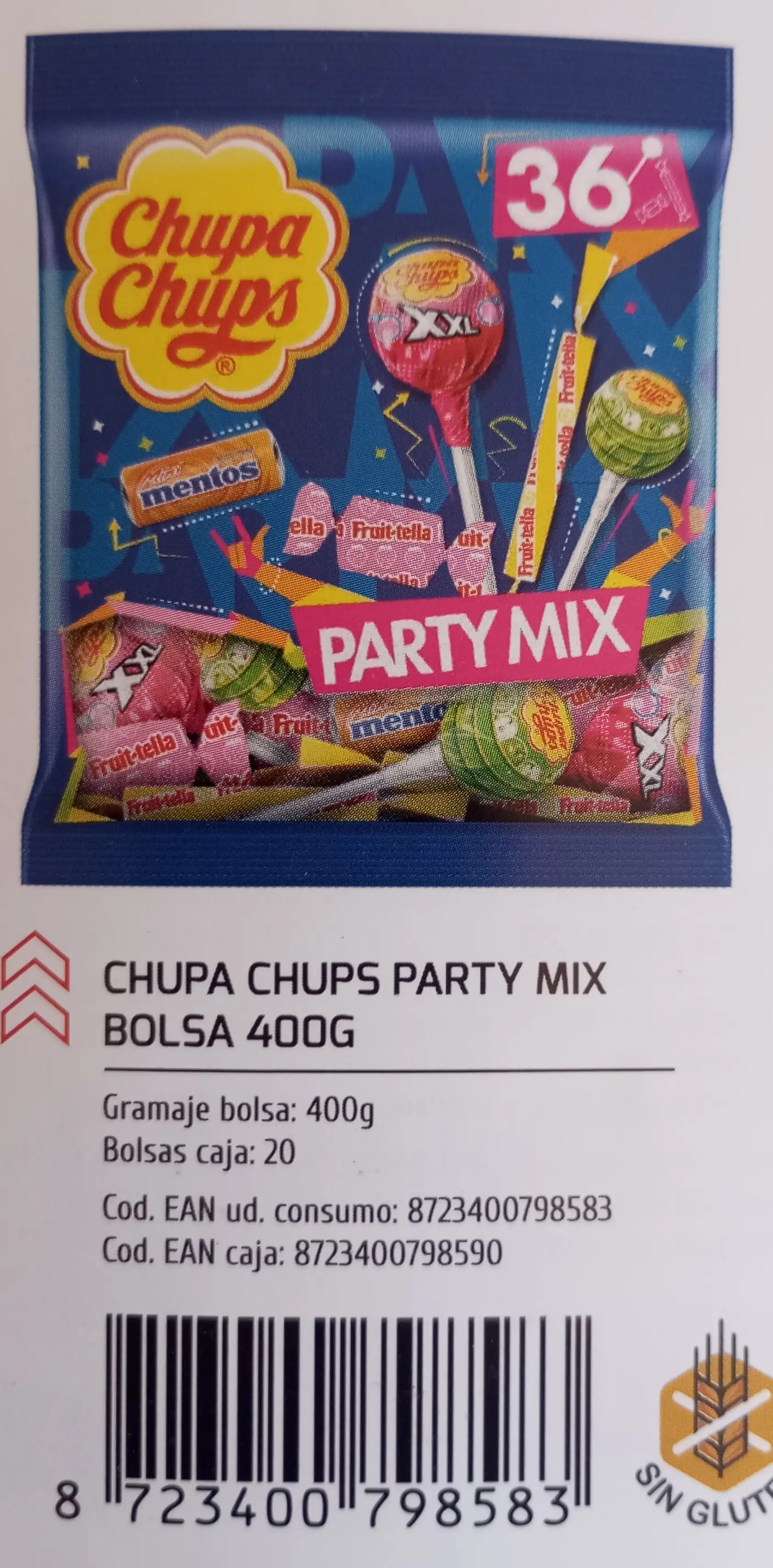 CHUPA CHUPS PARTY MIX BOLSA 36