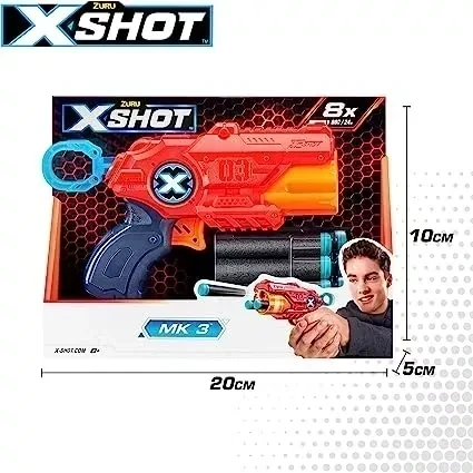 PISTOLA LANZA DARDOS XSHOT MK3 2