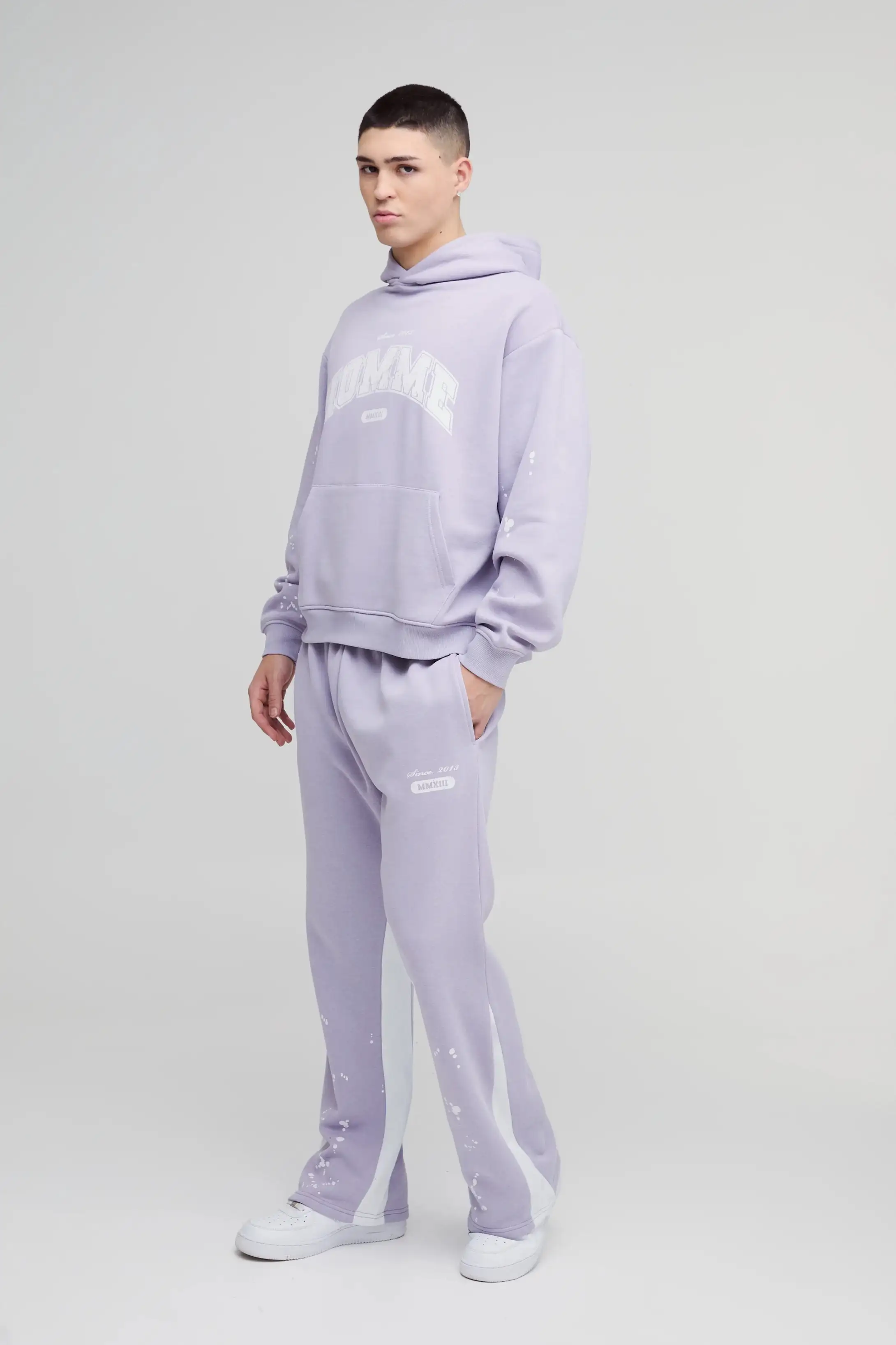 Oversized Boxy Paint Tracksuit-Size L
