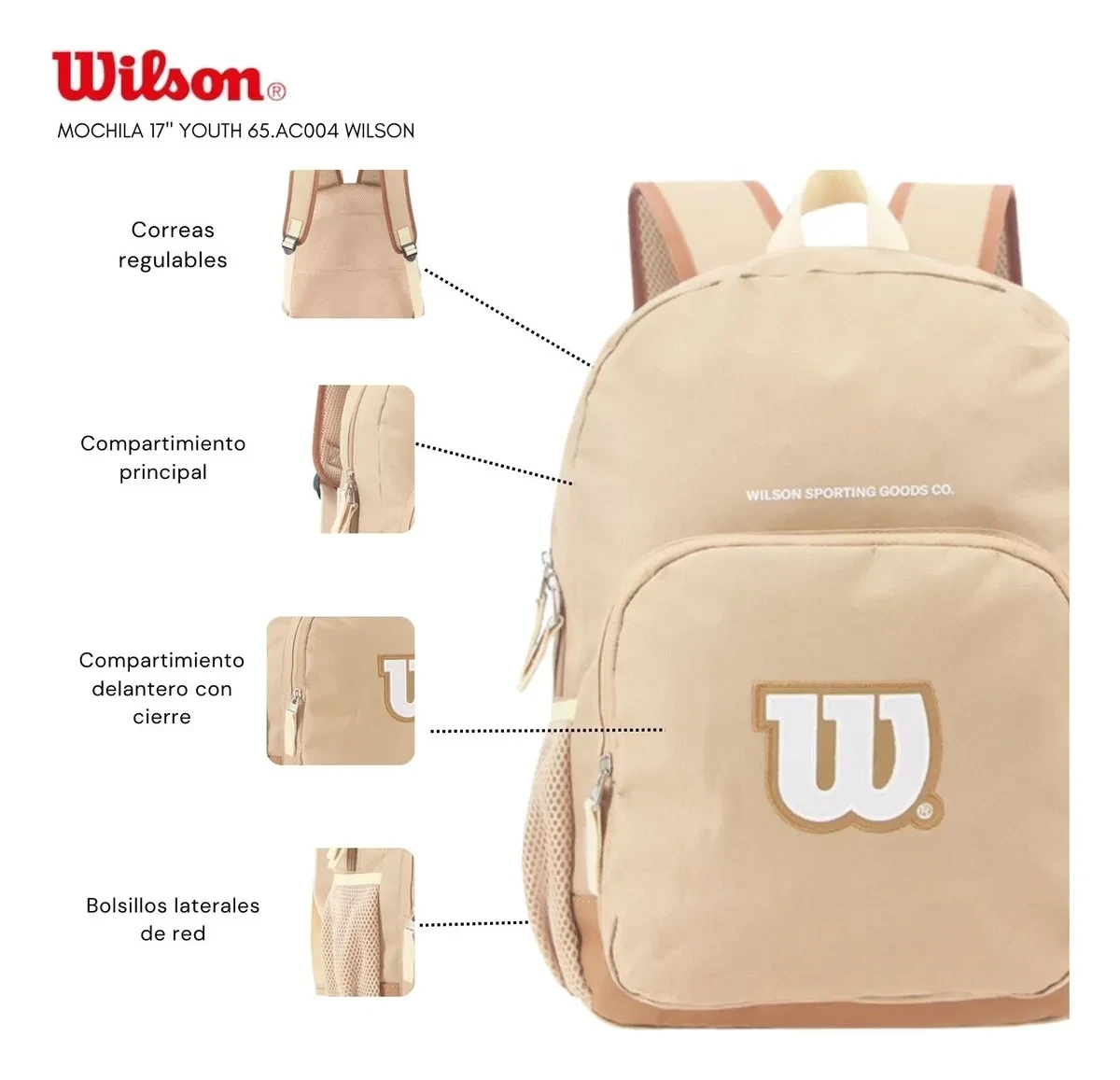 MOCHILA WILSON AC004 3
