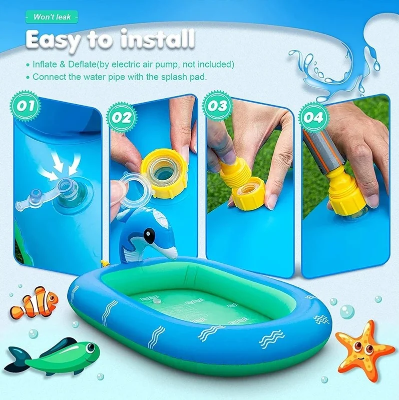 PISCINA CON ASPERSORES DELFÍN  2