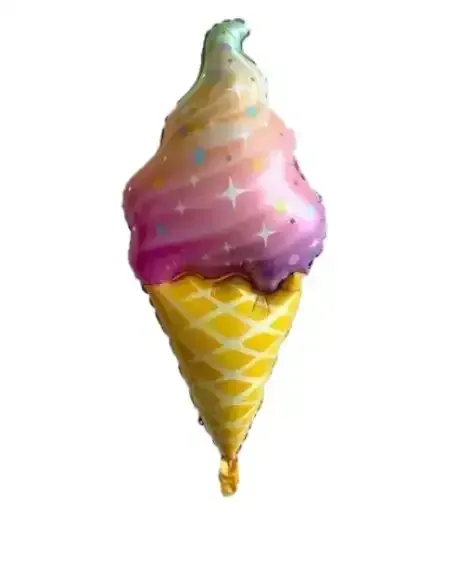 Globo metalizado silueta 15 pulgadas (40 cm) cono de helado