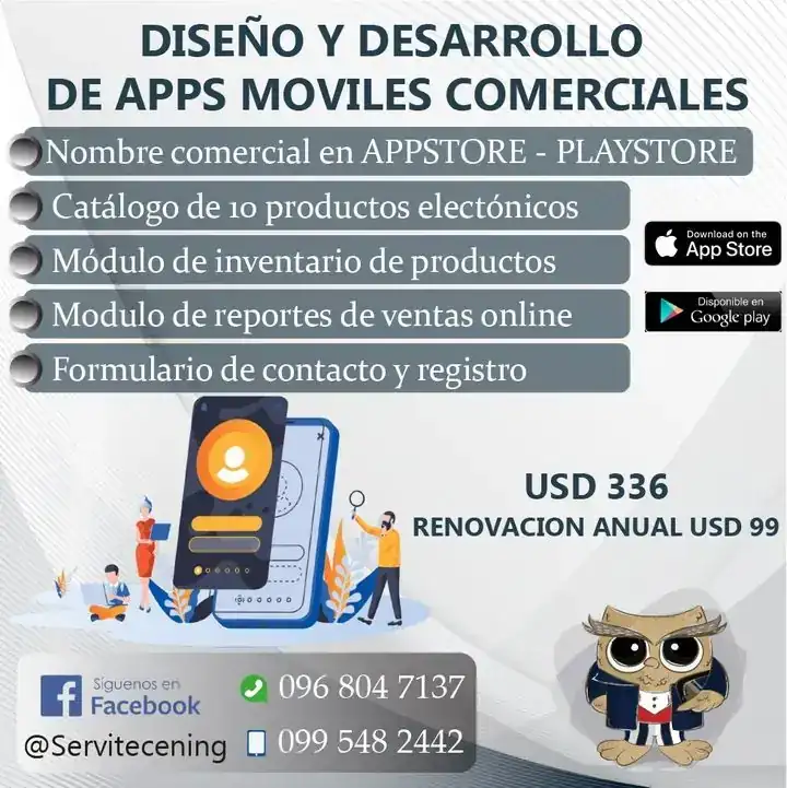 DISEÑO Y DESARROLLO DE APPS MOVILES COMERCIALES 