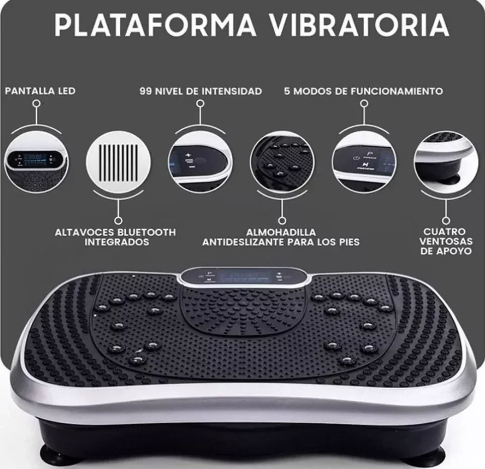 Plataforma Vibratoria Bluetooth Control Remoto 
