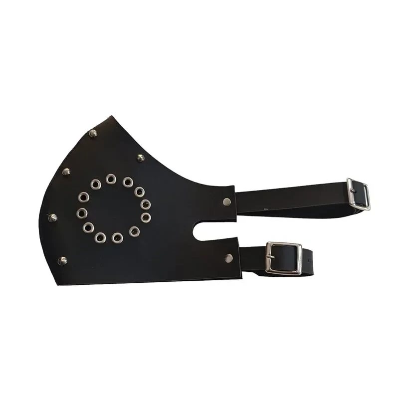 Bozal Tapa Boca Eco Cuero Negro 4