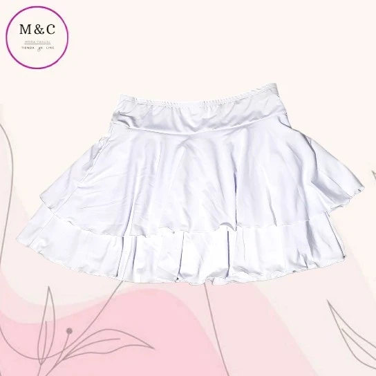 Falda deportiva doble olan