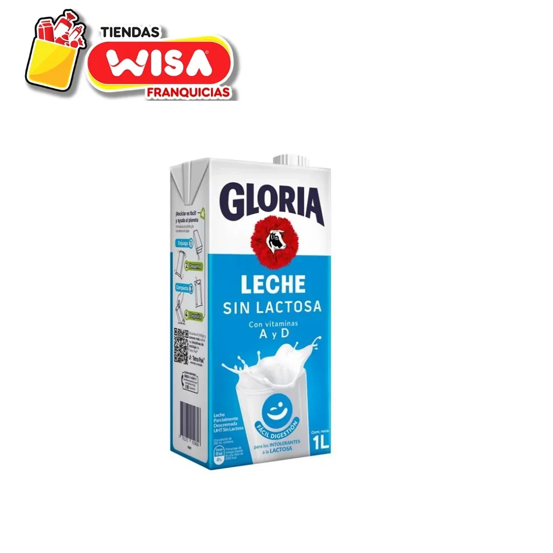 Leche Gloria Deslactosada UHT 1 L