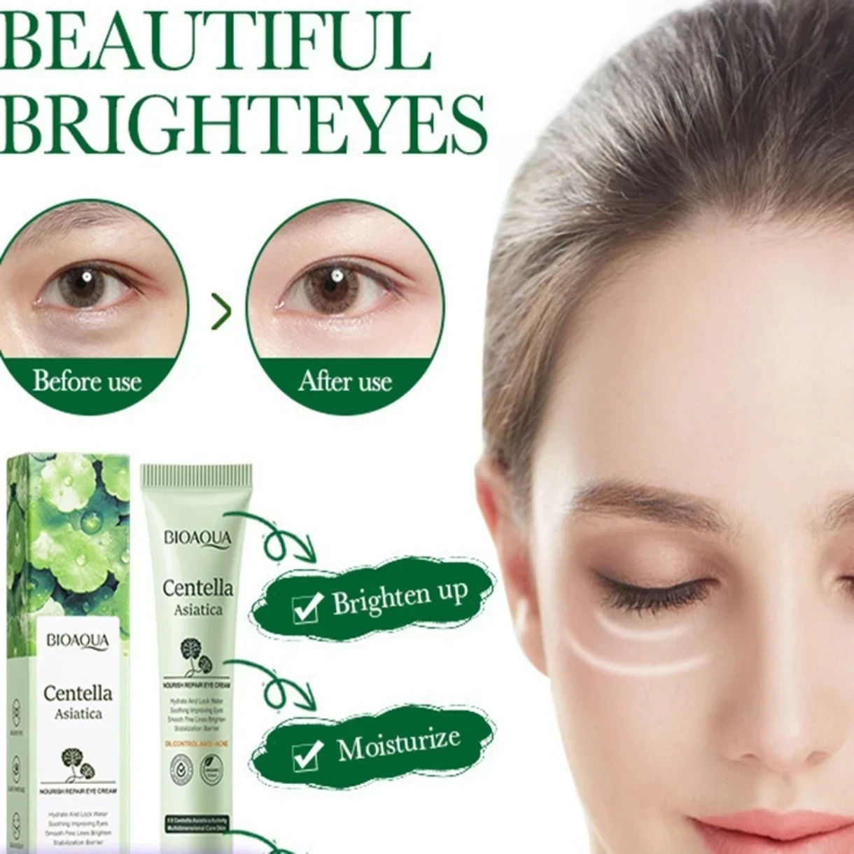 ✨ Contorno de Ojos con Centella Asiática — Bioaqua ✨ 4