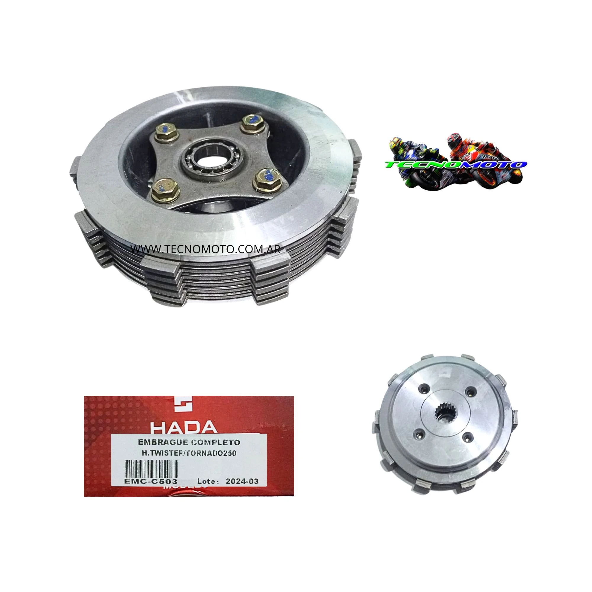 CENTRO EMBRAGUE ARMADO HONDA 250 CBX/TORNADO  -48424