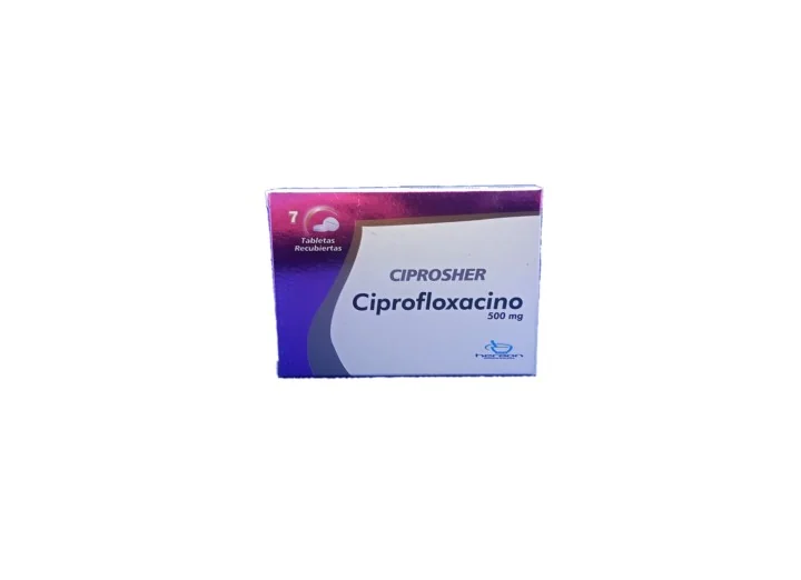 CIPROSHER TBL X 7 TBL CIPROFLOXACINO 500 MG