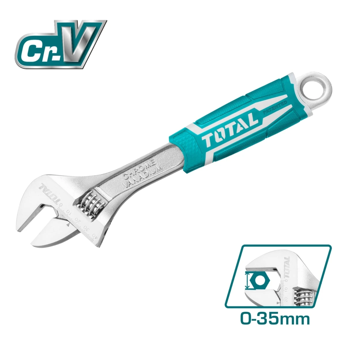 Llave francesa 250mm 10'' industrial total  2